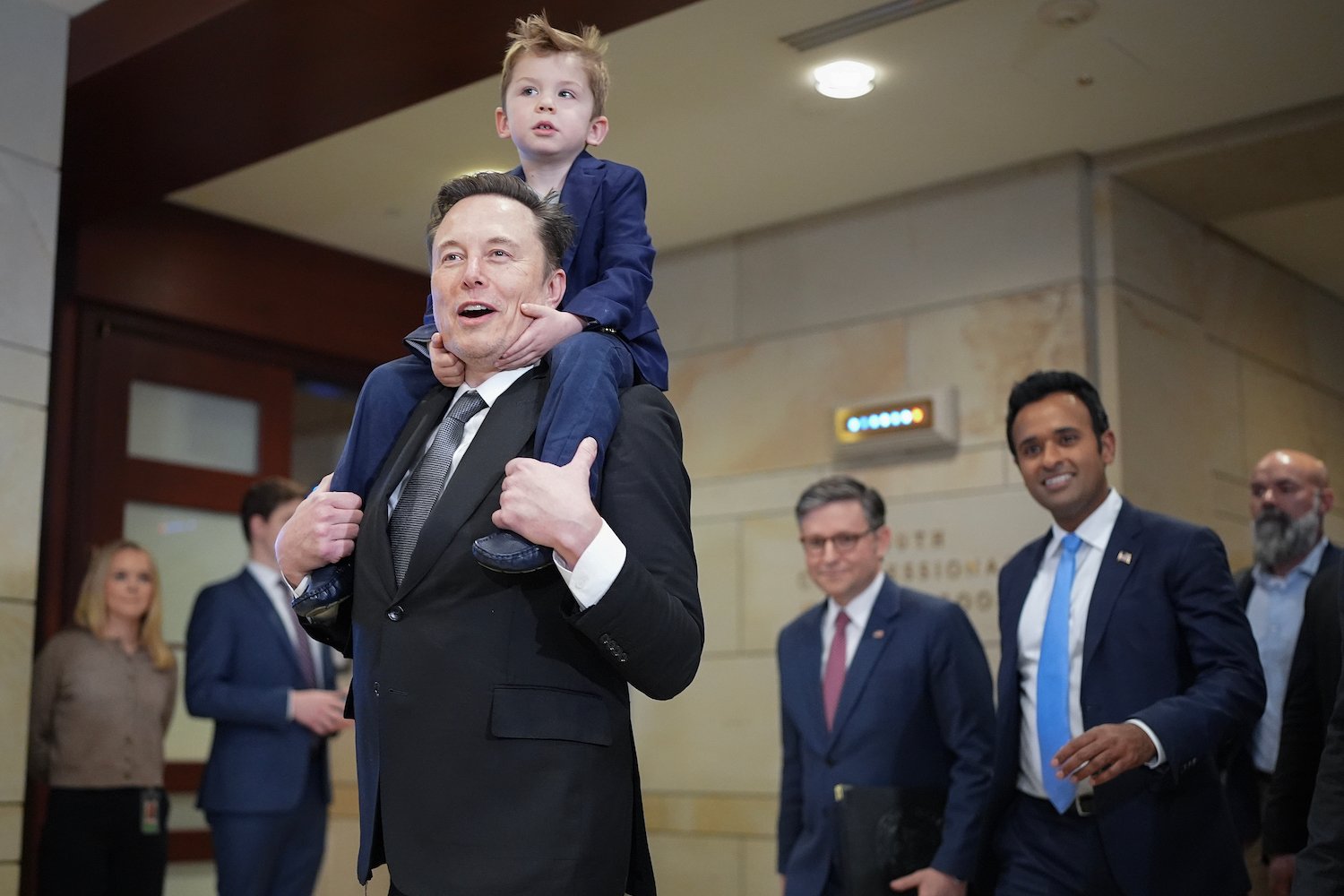 Elon Musk and Vivek Ramaswamy at the U.S. Capitol