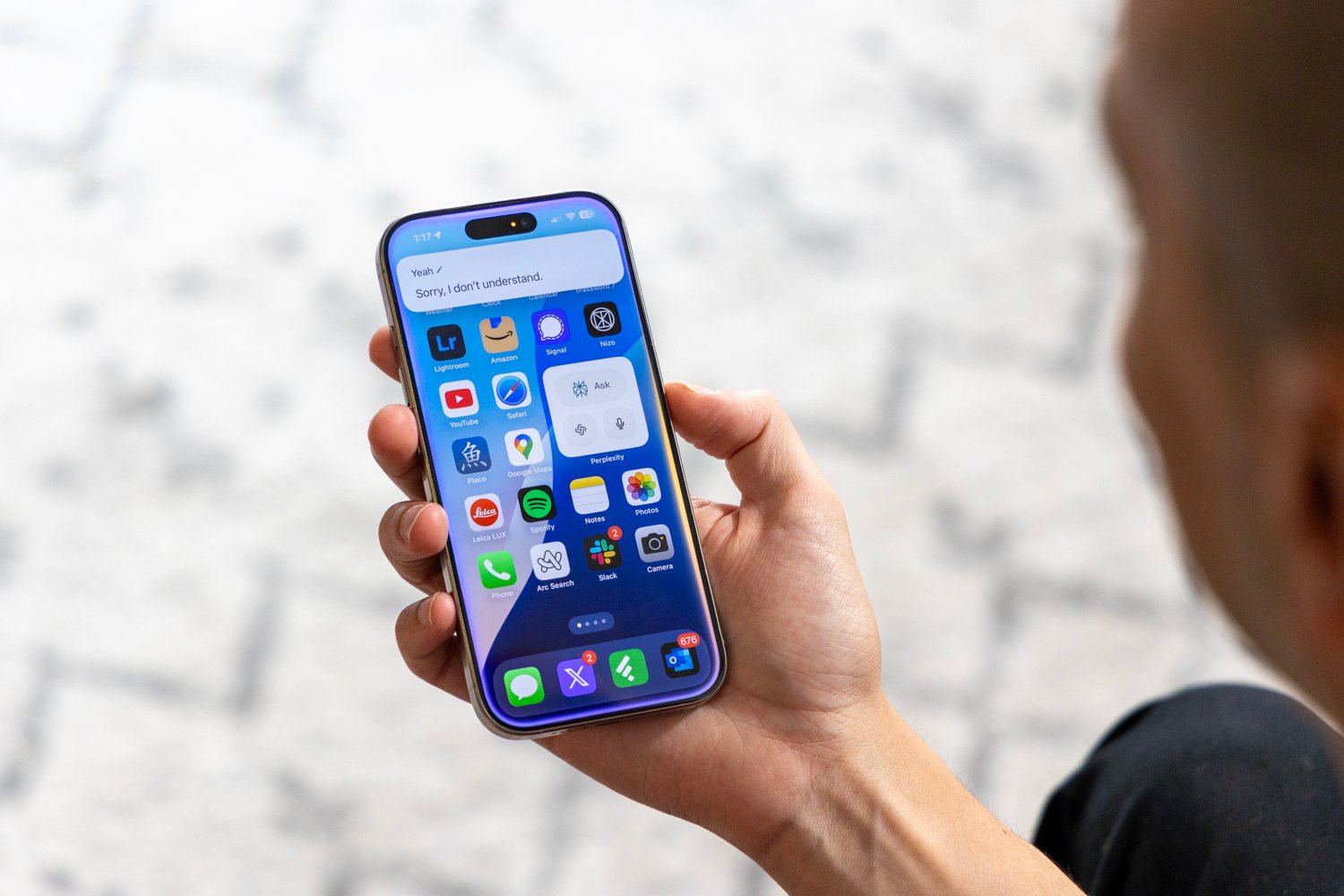 iOS 18 on an iPhone running the new Siri
