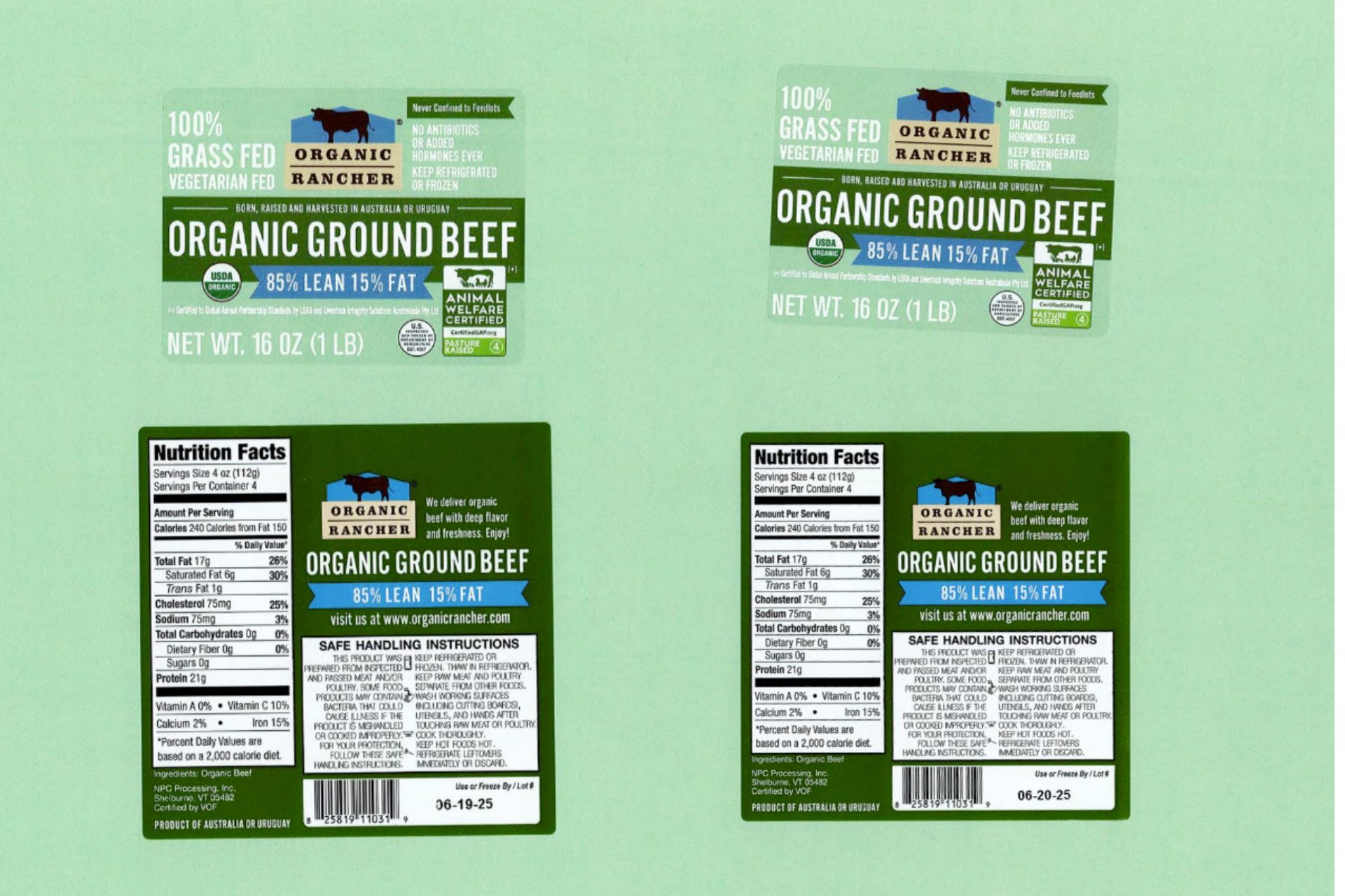 Organic Ground Beef Recall