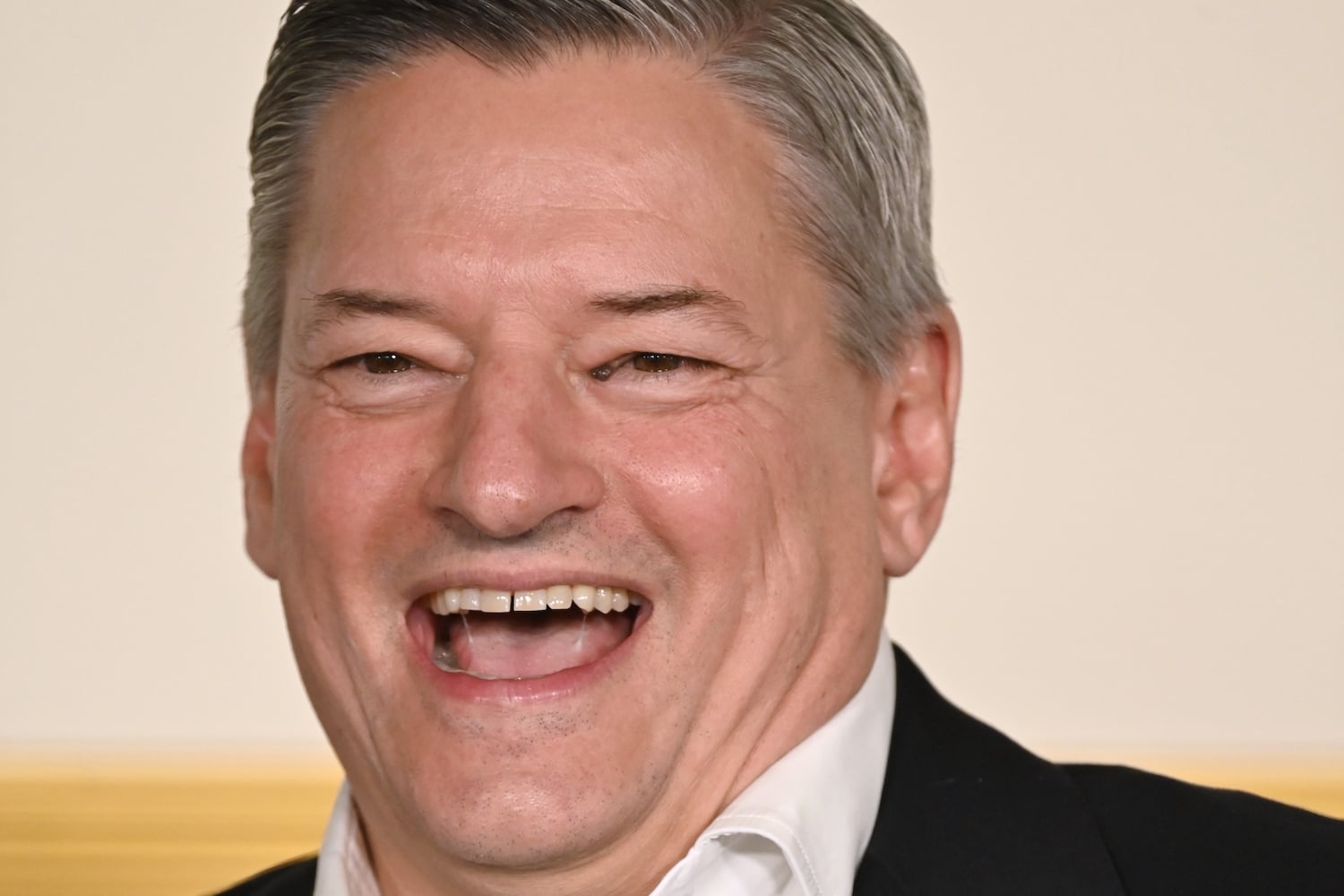 Netflix co-CEO Ted Sarandos laughing
